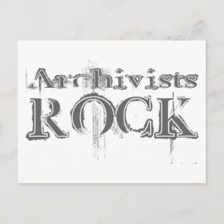Archivists Rock Postcard