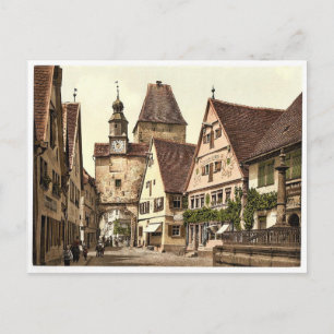 Archway and St. Mark's Tower, Rothenburg (i.e. ob Postcard