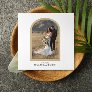 Archway Elopement Photo Gallery Tri-Fold Invitation