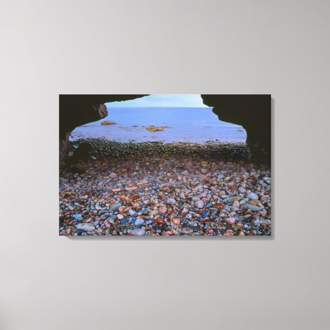 Archway Leads To Seascape Canvas Print (Front)