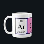 Archy periodic table name mug<br><div class="desc">Archy spelled out as Ar C H Y (Argon Carbon Hydrogen Yttrium) on a mug for the scientist in you.</div>
