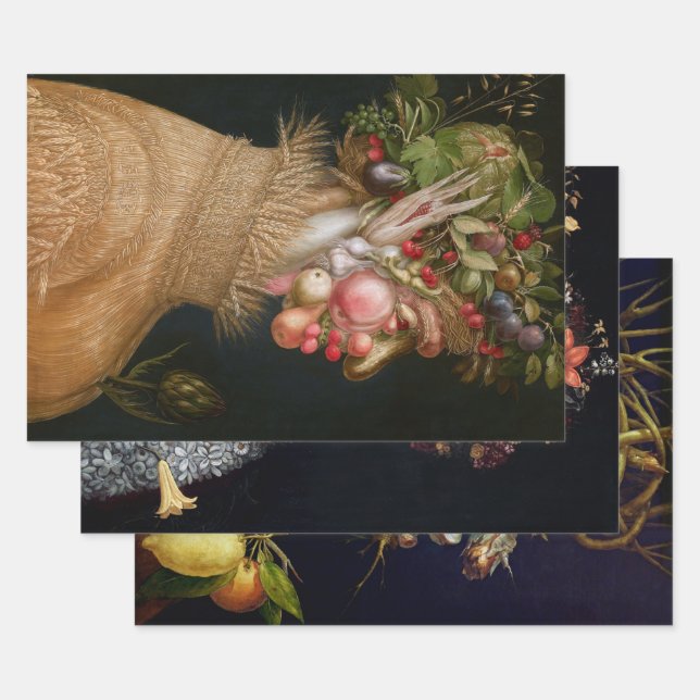 Arcimboldo Wrapping Paper Sheet (Set)
