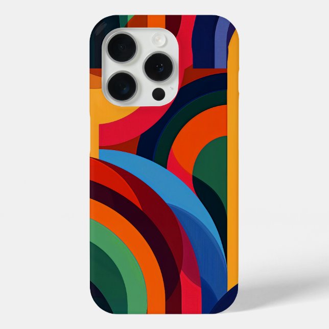 Arcing shapes in vivid colours Case-Mate iPhone case (Back)