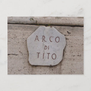 arco di tito postcard