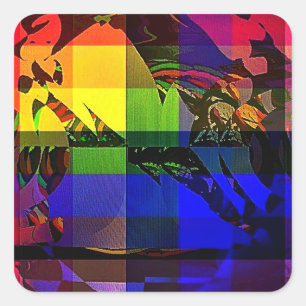 Arcobaleno 140 square sticker
