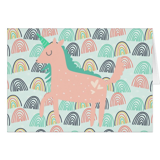 Arcs-en-ciel et licornes (Devant horizontal)