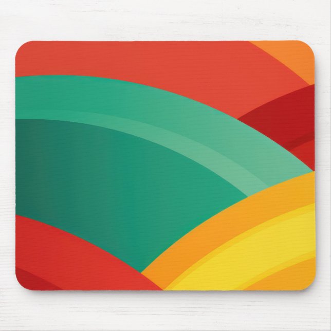 Arcs in vibrant colours mouse pad (Front)