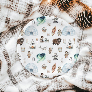 Arctic Adventure Birthday Party Paper Plate
