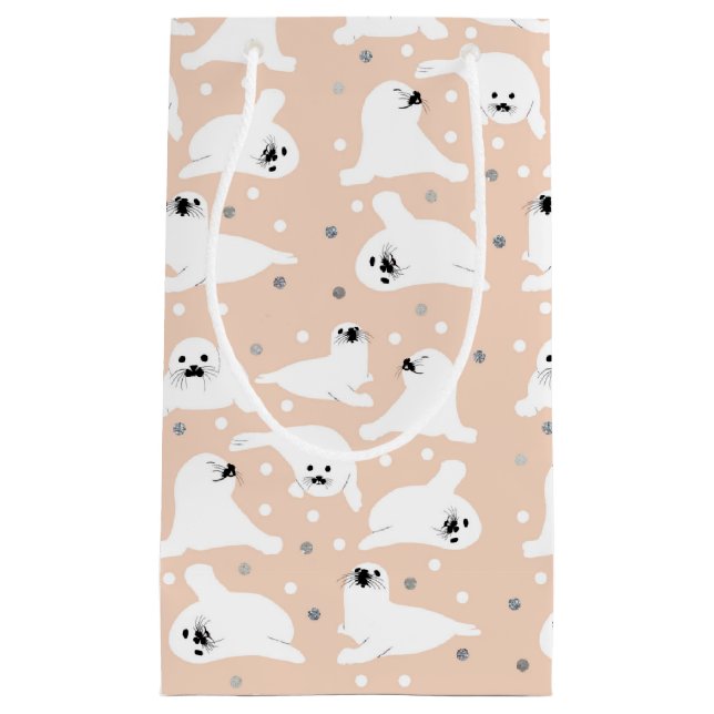 Arctic Animals Collection- Seals Small Gift Bag (Front)