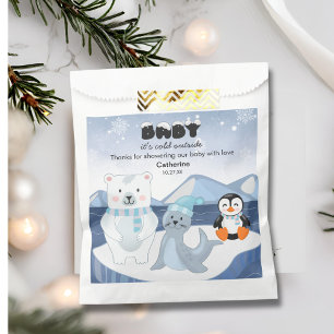 Arctic Animals Winter Wonderland Baby Shower Favour Bag