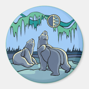 Arctic Art Fridge Magnet Polar Bear Art Gifts