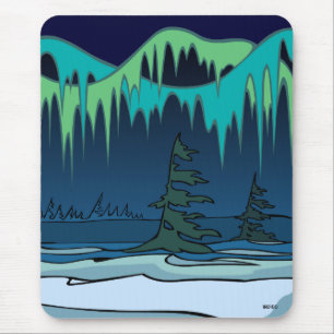 Arctic Art Mousepad Stylish Wildlife Mousepad