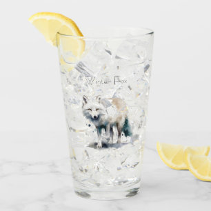 Arctic Beauty: Winter Fox custom Glass