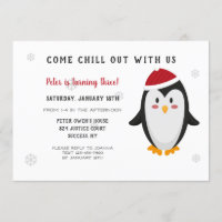 Arctic Blast Birthday Party Invitation