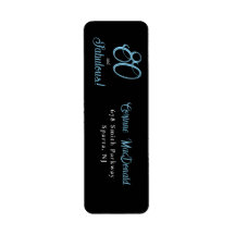 Arctic Blue Eighty and Fabulous 80th Birthday