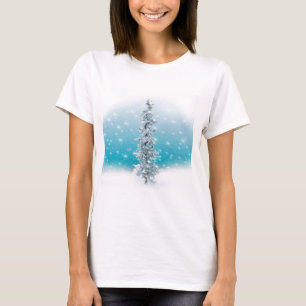Arctic blue Holiday tree T-Shirt