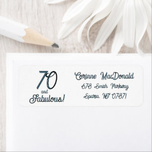 Arctic Blue Seventy and Fabulous 70th Birthday