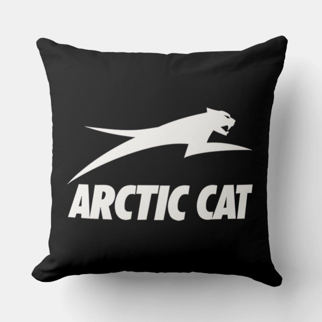Arctic cat throw pillow (Front)