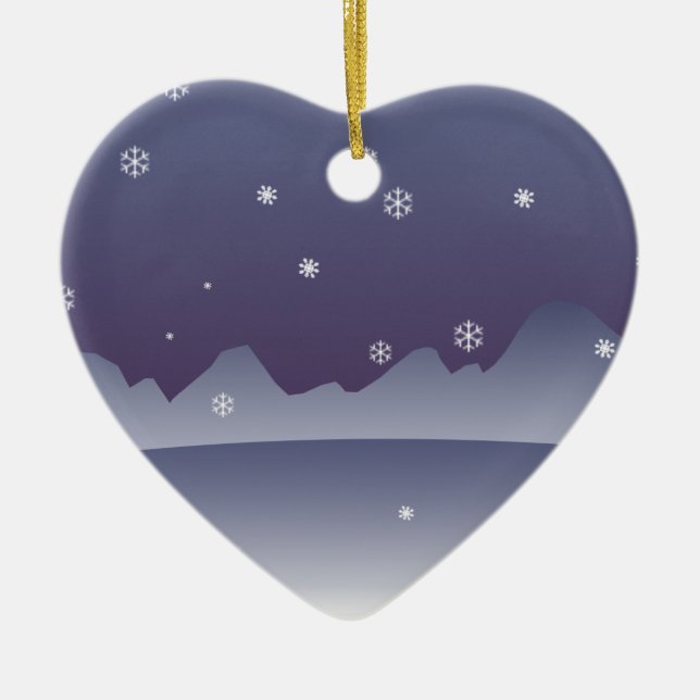 Arctic Ceramic Ornament (Front)