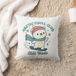 Arctic Chill Club Throw Pillow