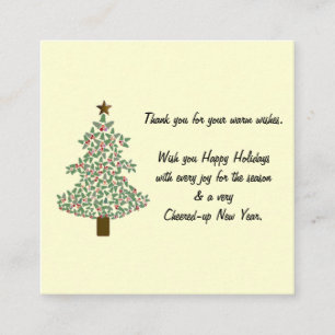 Arctic Christmas Tree Enclosure Card