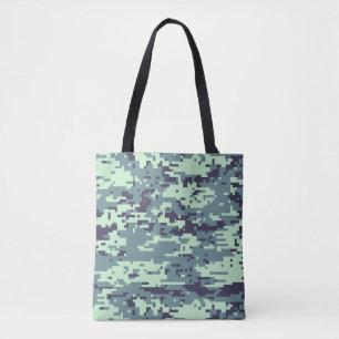 Arctic Digital Camo Pattern Tote Bag