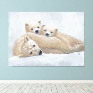 Arctic Family Canvas Print