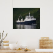 Arctic Fjord, Catcher/Processor in Captain's Bay Poster (Kitchen)