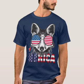 Arctic Fo Merica 4th Of July American Flag Usa Pre T-Shirt
