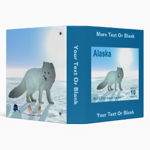 Arctic Fox - Alaska Postage Binder