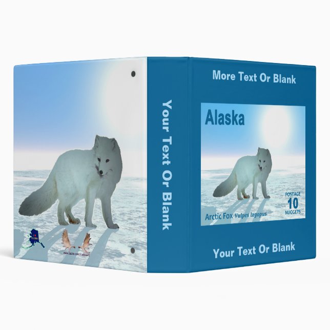 Arctic Fox - Alaska Postage Binder (Background)