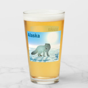 Arctic Fox - Alaska Postage Glass
