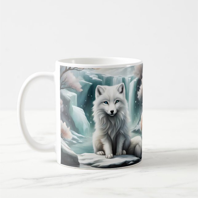 Arctic Fox Coffee Mug (Left)