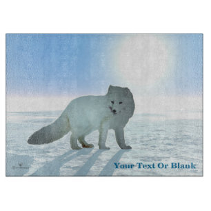 Arctic Fox Cutting Board