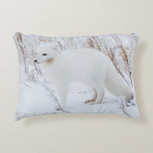 Arctic Fox Decorative Pillow