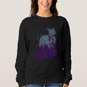 Arctic Fox Forest Landscape White Arctic Fox  Anim Sweatshirt