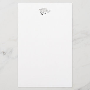 Arctic Fox Hunting Stationery
