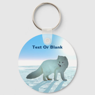 Arctic Fox Keychain