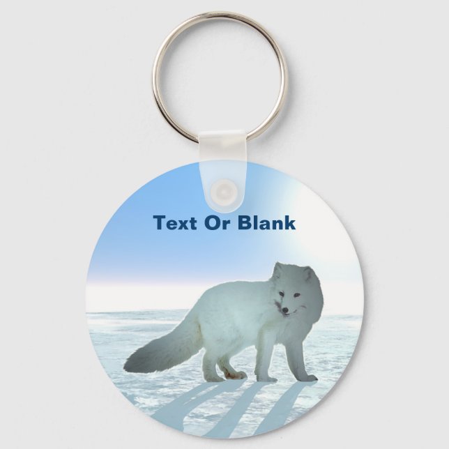 Arctic Fox Keychain (Front)