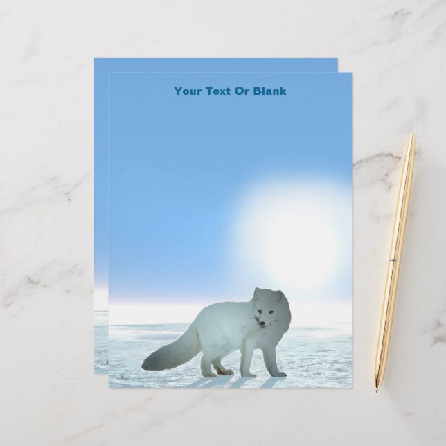 Arctic Fox Letterhead (Front/Back In Situ)