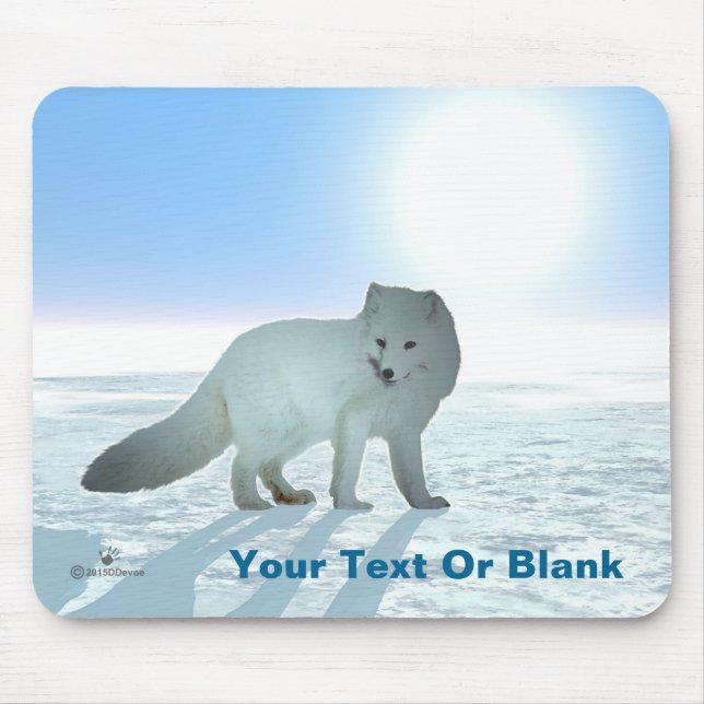 Arctic Fox Mouse Pad (Front)