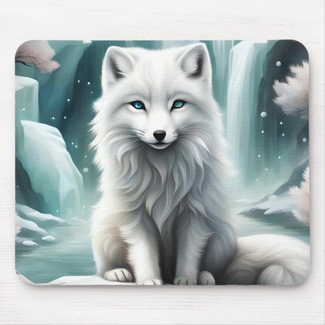 Arctic Fox Mouse Pad (Front)