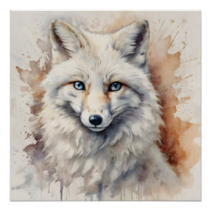 Arctic Fox no 2 Poster brillant