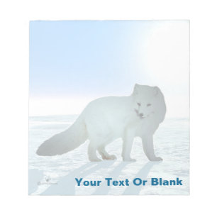 Arctic Fox Notepad