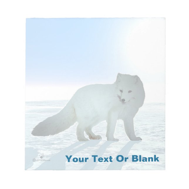 Arctic Fox Notepad (Front)