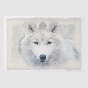Arctic Fox Watercolor Tissue Paper