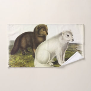 Arctic Fox (White Fox, Polar Fox, Snow Fox) Bath Towel Set