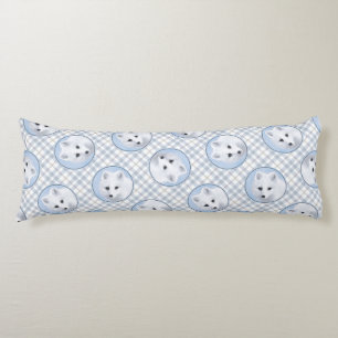 Arctic Fox Winter Painting Original Wildlife Art Body Pillow