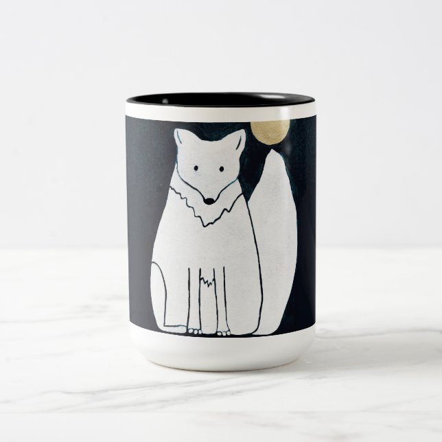 Arctic Fox with Moonlight Mug (Center)