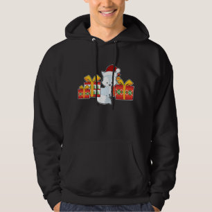 Arctic Fox with Santa Hat - Cute Christmas Arctic Hoodie